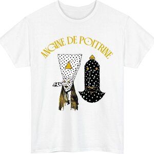 Angine De Poitrine Abstract Art T‑Shirt – Geometric Polka Dot Graphic Tee